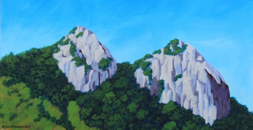 A painting of the Stones of the Pass in Salinas, Puerto Rico.